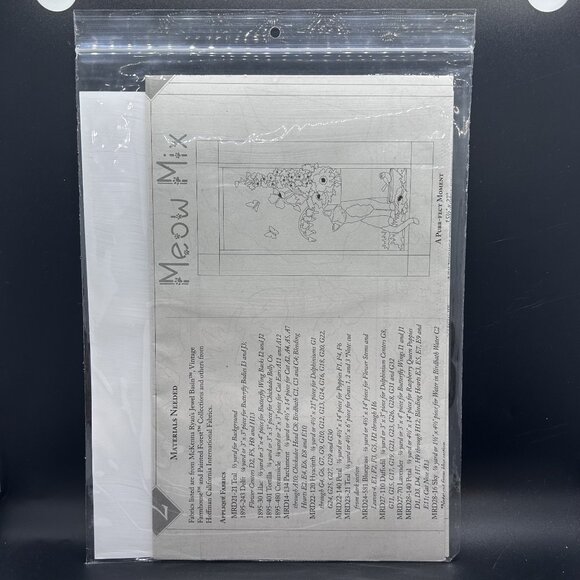 McKenna Ryan Meow Mix “A Purr-Fect Moment” Applique Quilt Sewing Pattern Uncut - Picture 3 of 6